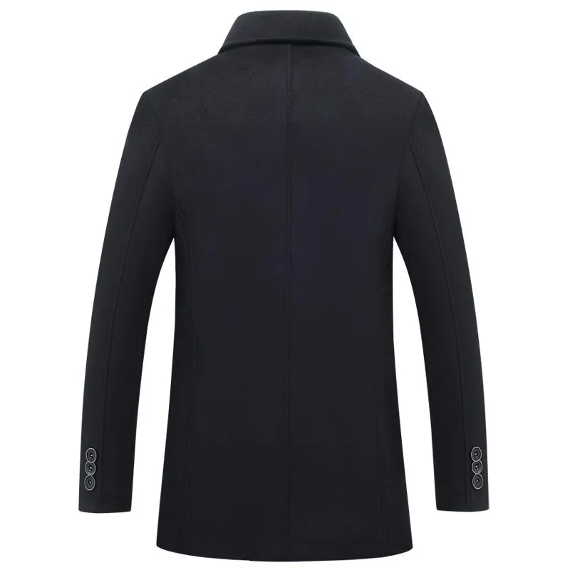 West Louis Single Breasted Woolen Coat