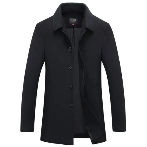 West Louis Single Breasted Woolen Coat