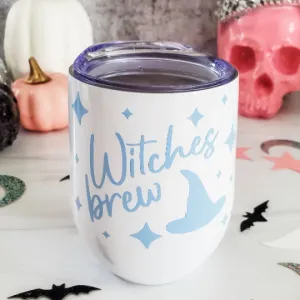 Witches Brew Pastel Halloween Wine Tumbler by Salt and Sparkle
