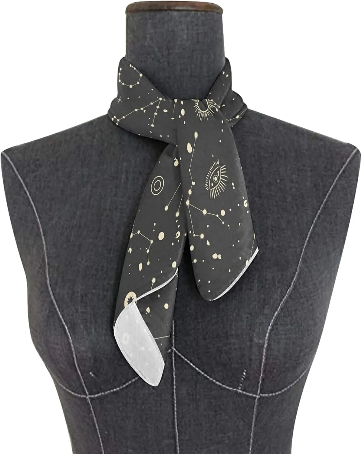 Women Silk Scarf Hair Wrap Shawl Chiffon Stole Square Scarves Headscarf