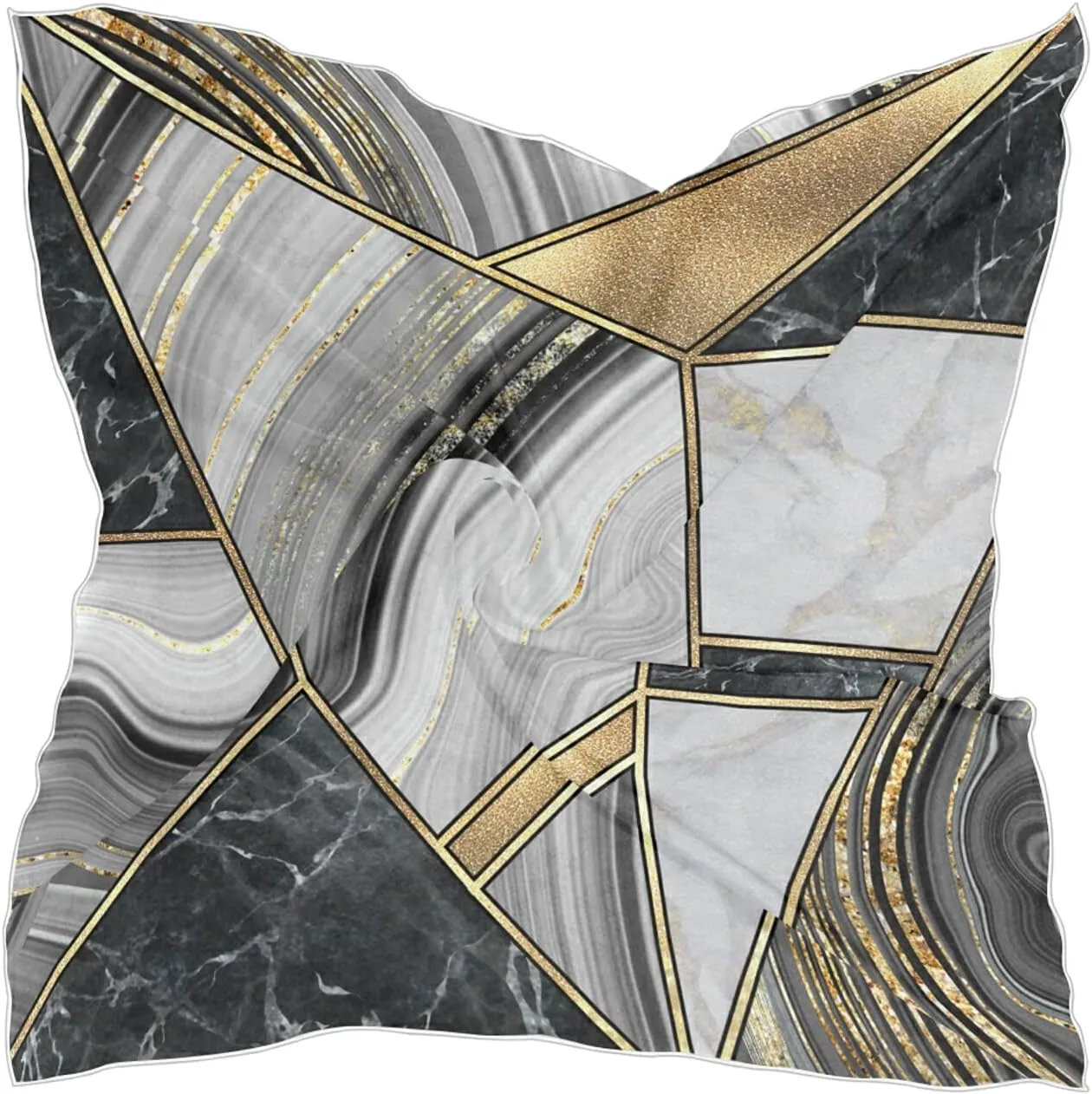 Women Silk Scarf Hair Wrap Shawl Chiffon Stole Square Scarves Headscarf