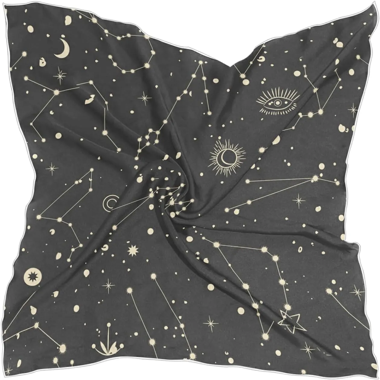 Women Silk Scarf Hair Wrap Shawl Chiffon Stole Square Scarves Headscarf