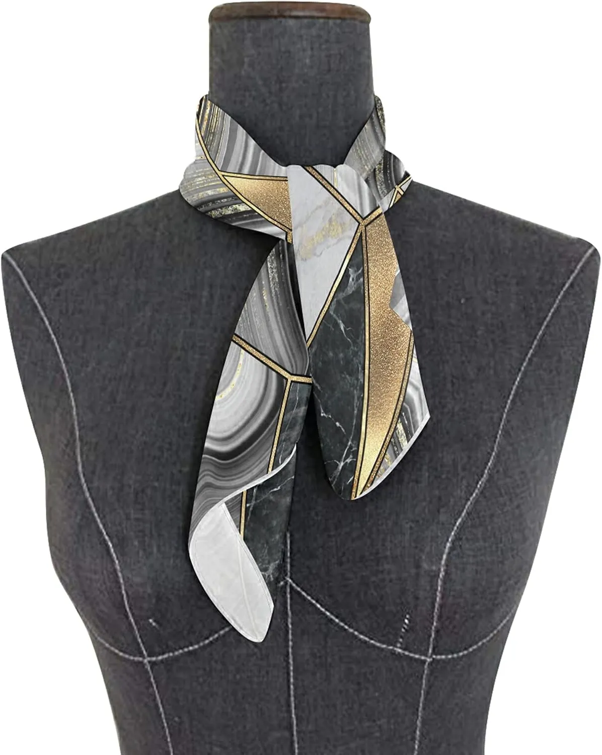 Women Silk Scarf Hair Wrap Shawl Chiffon Stole Square Scarves Headscarf