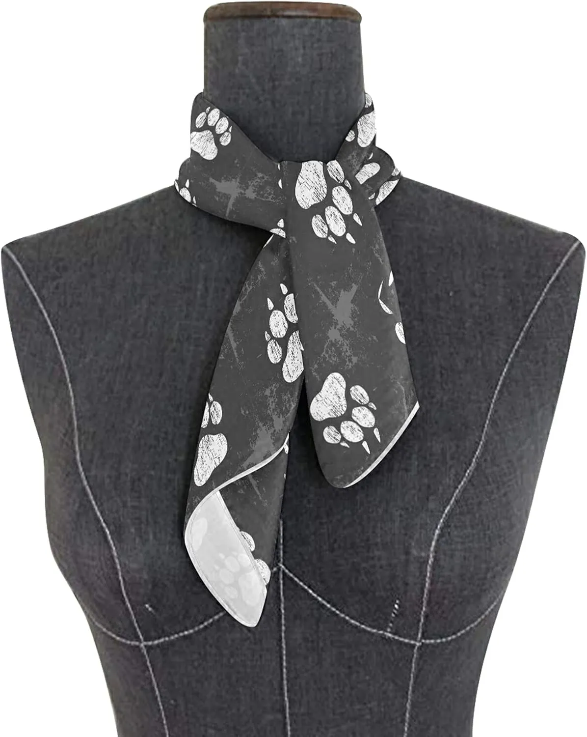 Women Silk Scarf Hair Wrap Shawl Chiffon Stole Square Scarves Headscarf