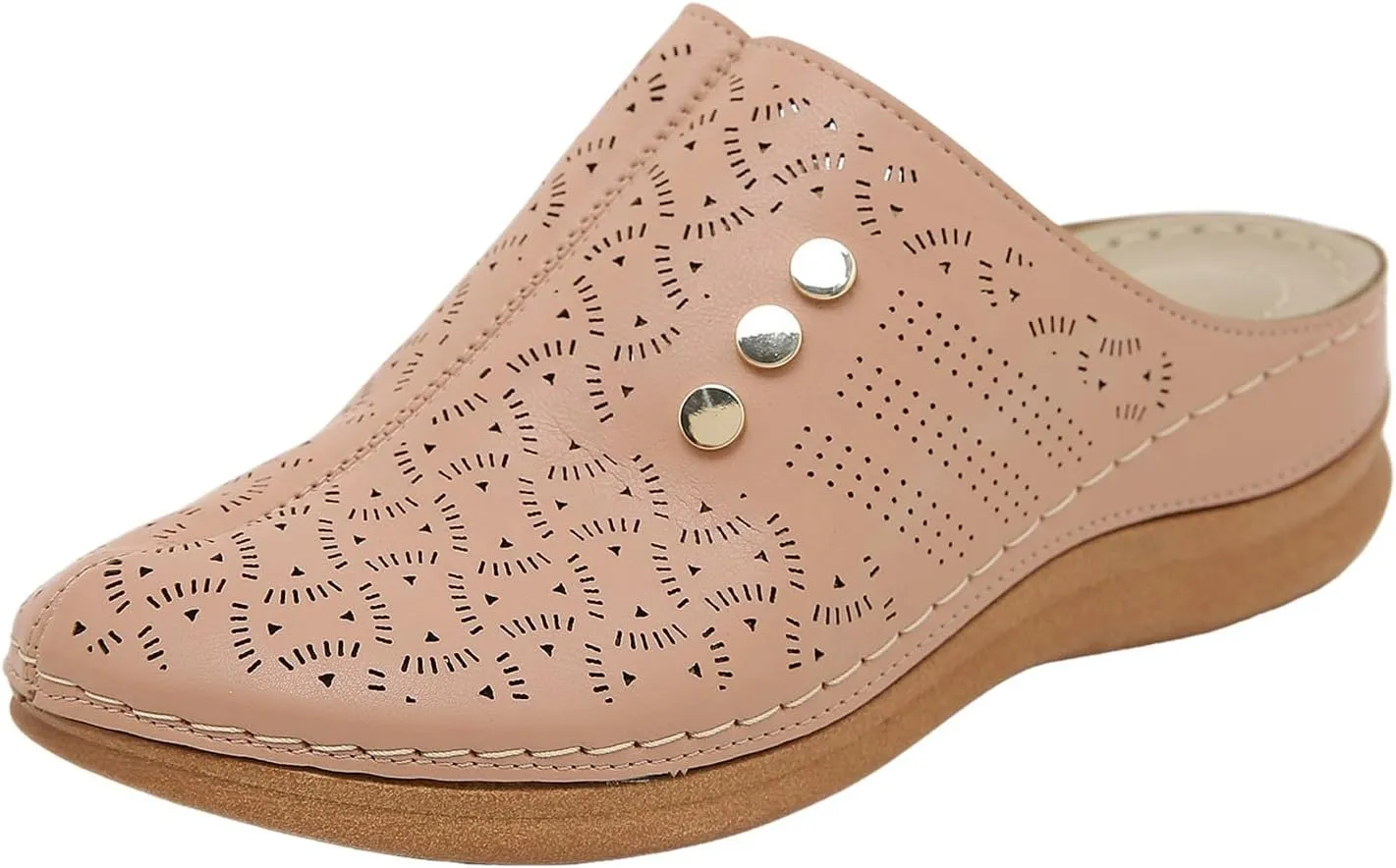 Women Wedge Sandals Summer Closed Toe Dress Platform Mule Orthopedic Slides Comfortable Clogs with Arch Support