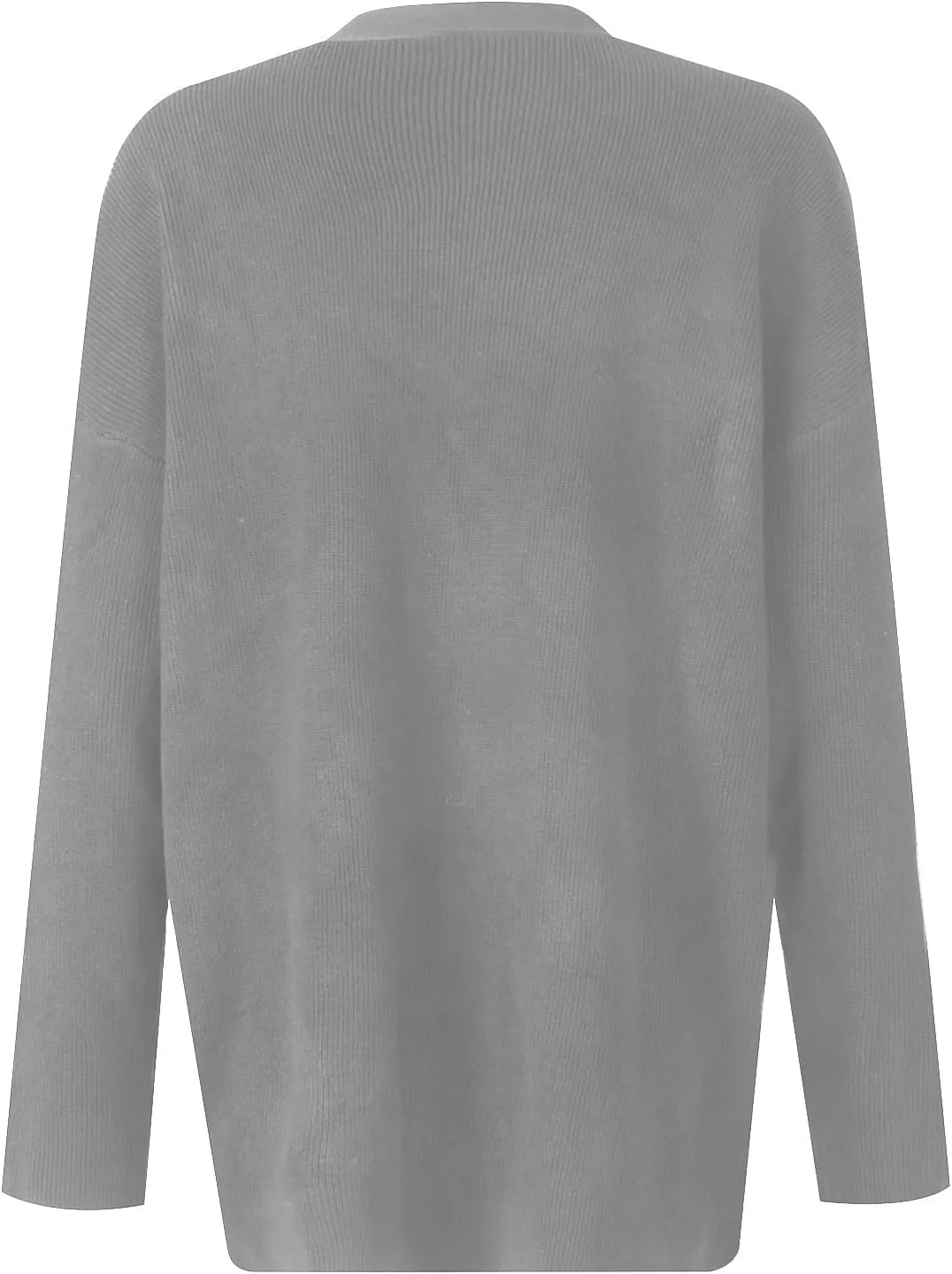 Women's Long Sleeve Knit Sweater Open Front Cardigan Casual Button Down Loose Knit Outerwear Fall Winter Trendy Coat