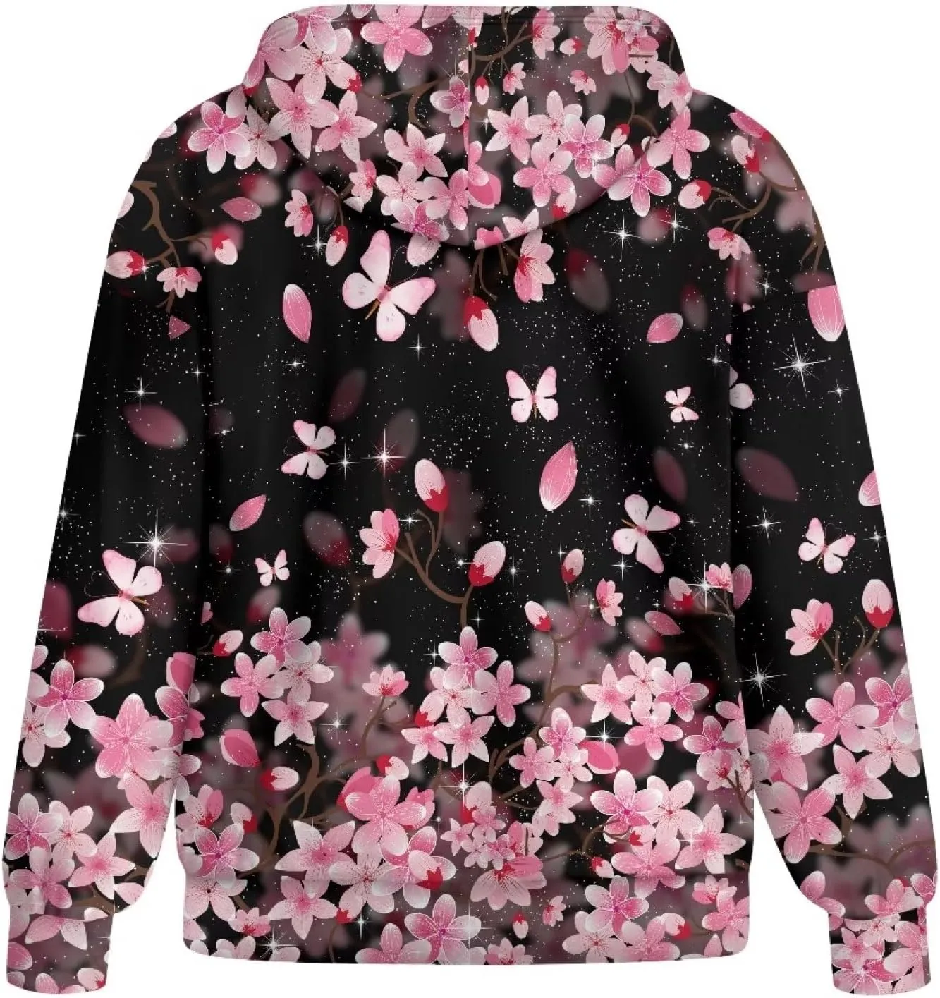 Women's Oversized Drawstring Sweatshirt Fall/Winter Outfits Long Sleeve Hoodies Zip Up Casual Jackets with Pocket