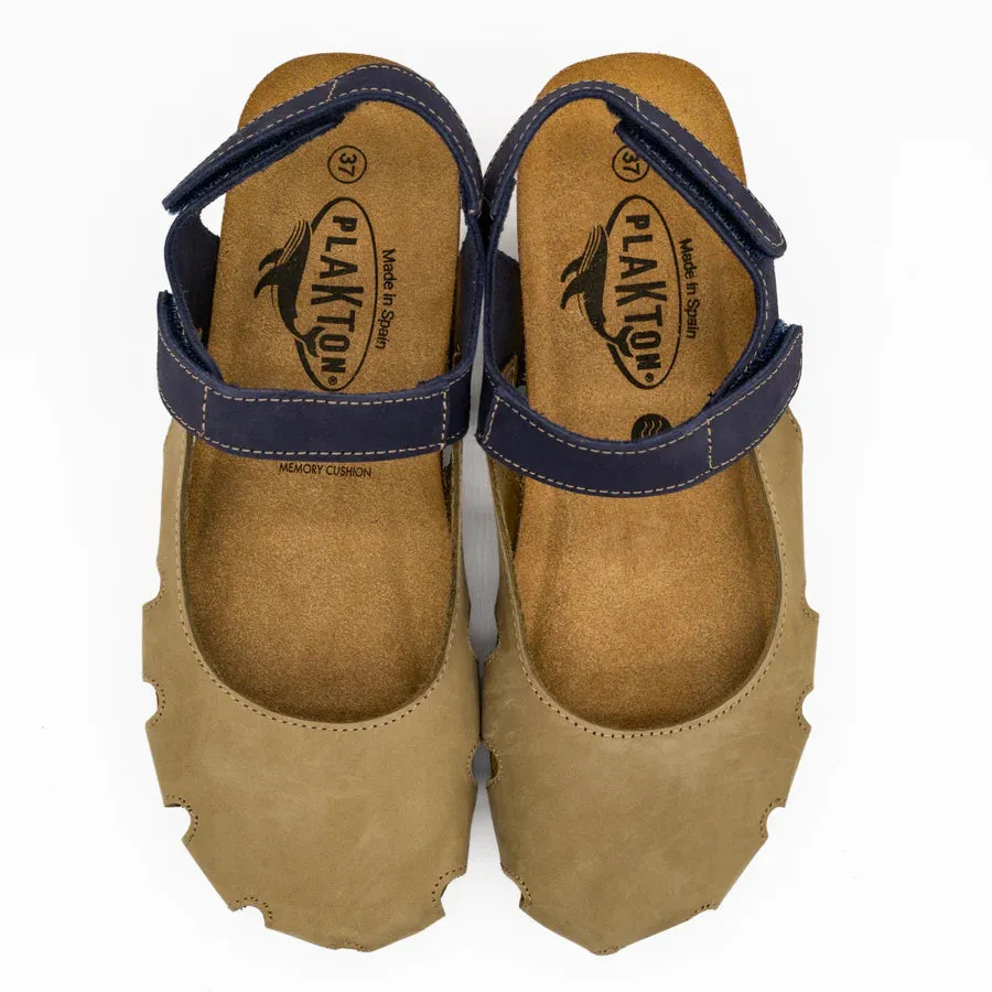 Women's Plakton Amy Color: Olive/ Blue