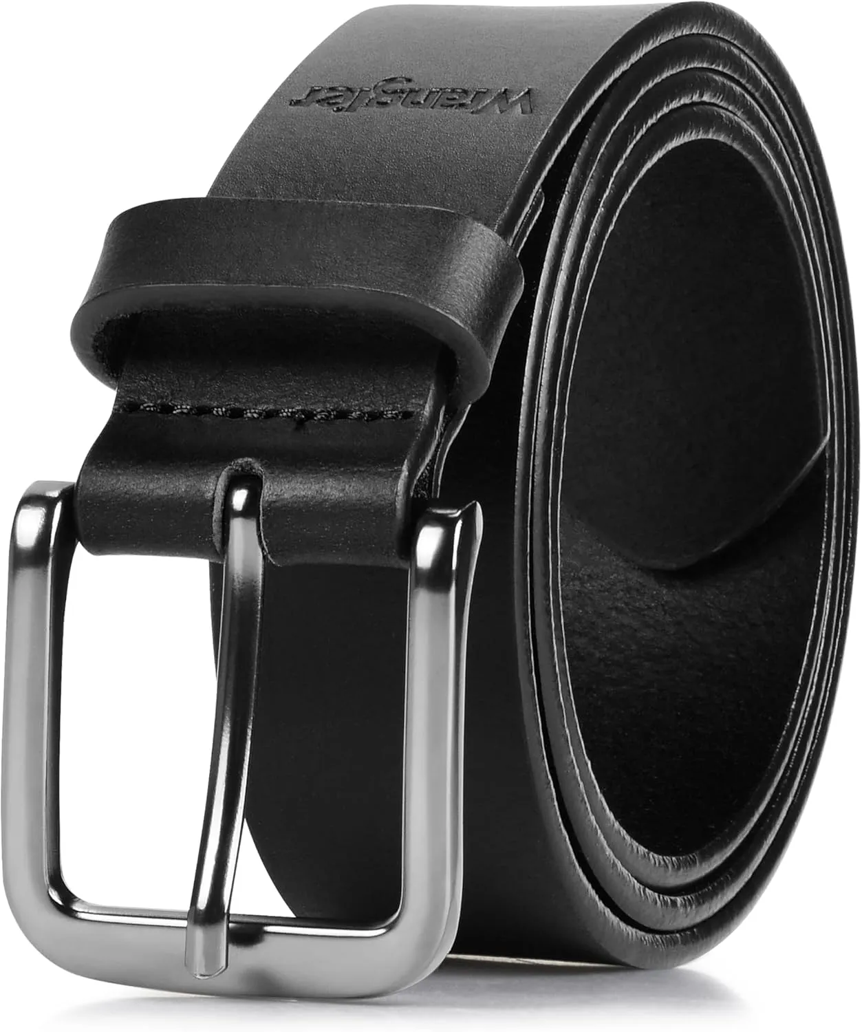 Wrangler Men??s Full Grain Genuine Leather 35mm Thick Casual Belt for Jeans, Pants