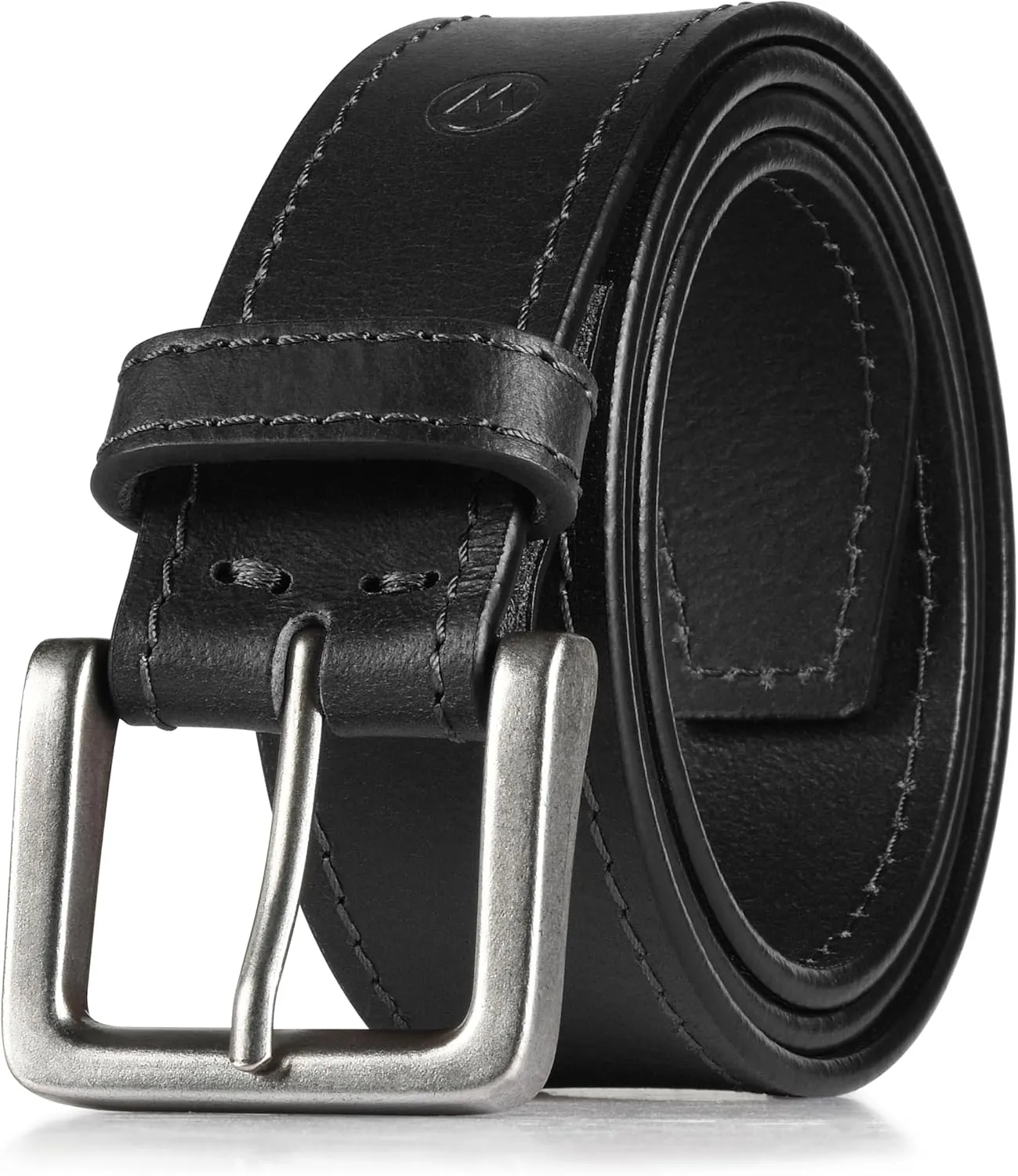 Wrangler Men??s Leather Belt, Country Casual Every Day Belt for Jeans