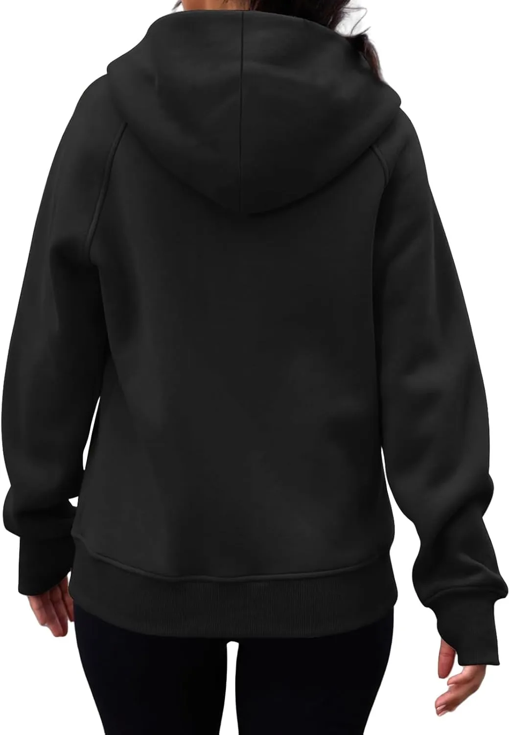 Zip Up Hoodies for Women Lightweigh Oversized Fleece Hoodie Jacket Long Sleeve Hooded Sweatshirt Fall Winter Clothes